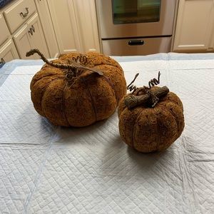 COPY - Set of two decorative fall pumpkins